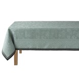 Le Jacquard Français Tafellinnen Romance tendresse green, 100% gekamd linnen