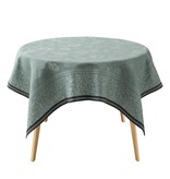 Le Jacquard Français Tafellinnen Romance tendresse green, 100% gekamd linnen