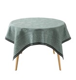 Le Jacquard Français Tafellinnen Romance tendresse green, 100% gekamd linnen