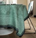 Le Jacquard Français Tafellinnen Romance tendresse green, 100% gekamd linnen