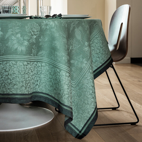 Tafellinnen Romance tendresse green, 100% gekamd linnen