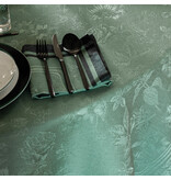 Le Jacquard Français Tafellinnen Romance tendresse green, 100% gekamd linnen