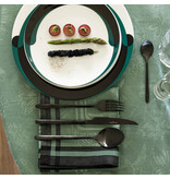 Le Jacquard Français Tafellinnen Romance tendresse green, 100% gekamd linnen