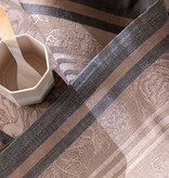 Le Jacquard Français Tafellinnen Romance tendresse pink, 100% gekamd linnen