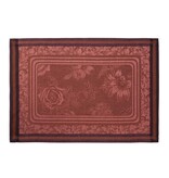 Le Jacquard Français Tafellinnen Romance passion red, 100% gekamd linnen