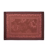 Le Jacquard Français Tafellinnen Romance passion red, 100% gekamd linnen