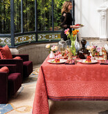 Le Jacquard Français Tafellinnen Romance passion red, 100% gekamd linnen