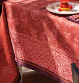 Le Jacquard Français Tafellinnen Romance passion red, 100% gekamd linnen