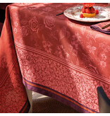Le Jacquard Français Tafellinnen Romance passion red, 100% gekamd linnen
