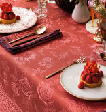Le Jacquard Français Tafellinnen Romance passion red, 100% gekamd linnen