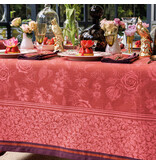 Le Jacquard Français Tafellinnen Romance passion red, 100% gekamd linnen