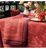 Le Jacquard Français Tafellinnen Romance passion red, 100% gekamd linnen