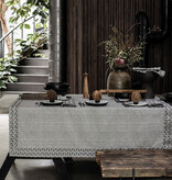 Le Jacquard Français tafellaken Empreintes charbon black