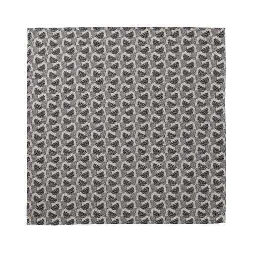 Le Jacquard Français servet Empreintes Pois charbon black