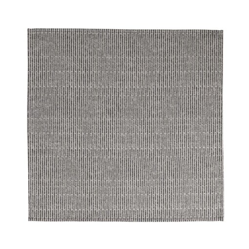 Le Jacquard Français servet Empreintes Rayures charbon black