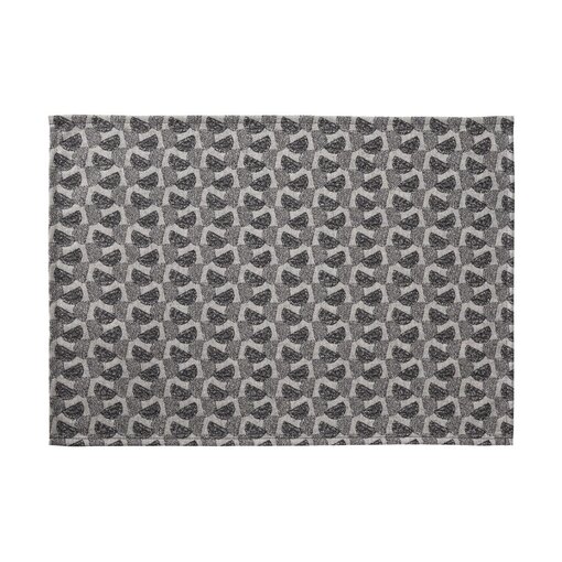 Le Jacquard Français gecoate placemat Empreintes Pois charbon black