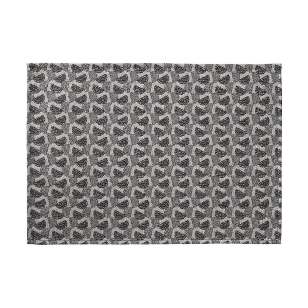 gecoate placemat Empreintes Pois charbon black