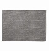 Le Jacquard Français gecoate placemat Empreintes Rayures charbon black