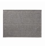 Le Jacquard Français gecoate placemat Empreintes Rayures charbon black