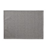 Le Jacquard Français gecoate placemat Empreintes Tissage charbon black