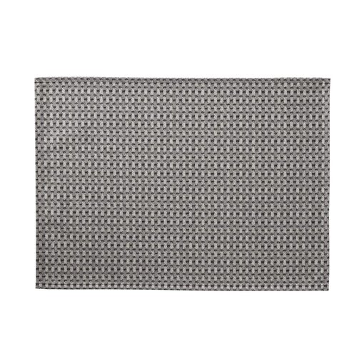Le Jacquard Français gecoate placemat Empreintes Tissage charbon black