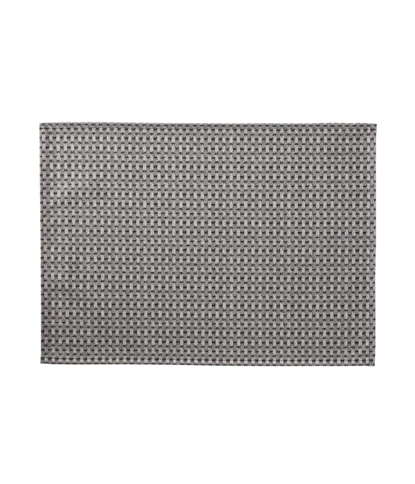 Le Jacquard Français gecoate placemat Empreintes Tissage charbon black