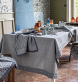 Le Jacquard Français tafellaken Empreintes cobalt blue