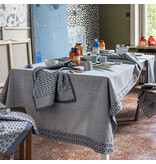 Le Jacquard Français tafellaken Empreintes cobalt blue