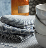 Le Jacquard Français servet Empreintes Pois cobalt blue