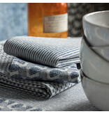 Le Jacquard Français servet Empreintes Pois cobalt blue