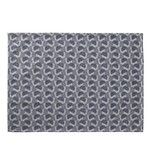 Le Jacquard Français gecoate placemat Empreintes Pois cobalt blue