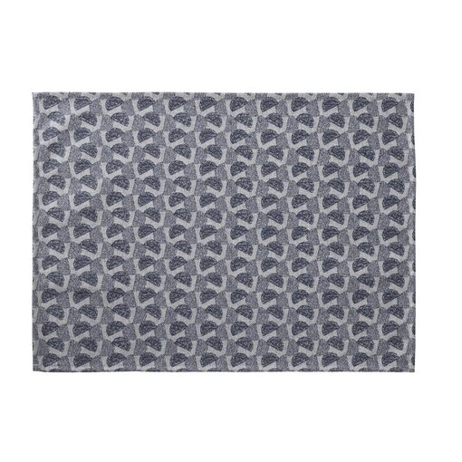 Le Jacquard Français gecoate placemat Empreintes Pois cobalt blue