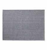 Le Jacquard Français gecoate placemat Empreintes Rayures cobalt blue