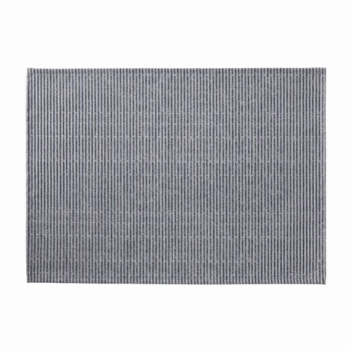 Le Jacquard Français gecoate placemat Empreintes Rayures cobalt blue