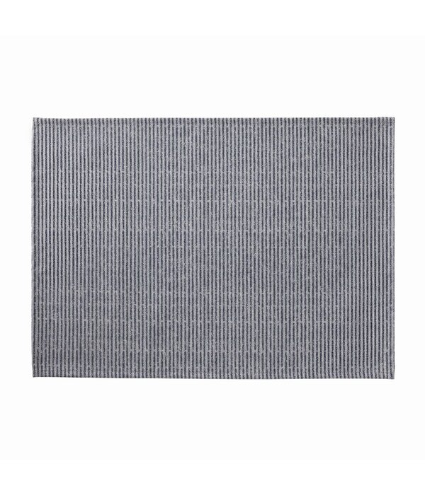 Le Jacquard Français gecoate placemat Empreintes Rayures cobalt blue