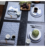 Le Jacquard Français gecoate placemat Empreintes Tissage cobalt blue