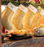 Le Jacquard Français kerstsok Féerie yellow