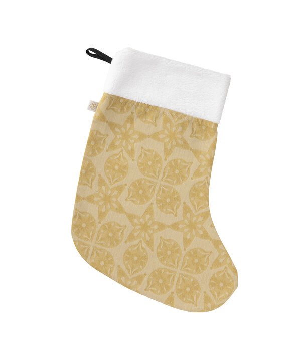 Le Jacquard Français kerstsok Féerie yellow