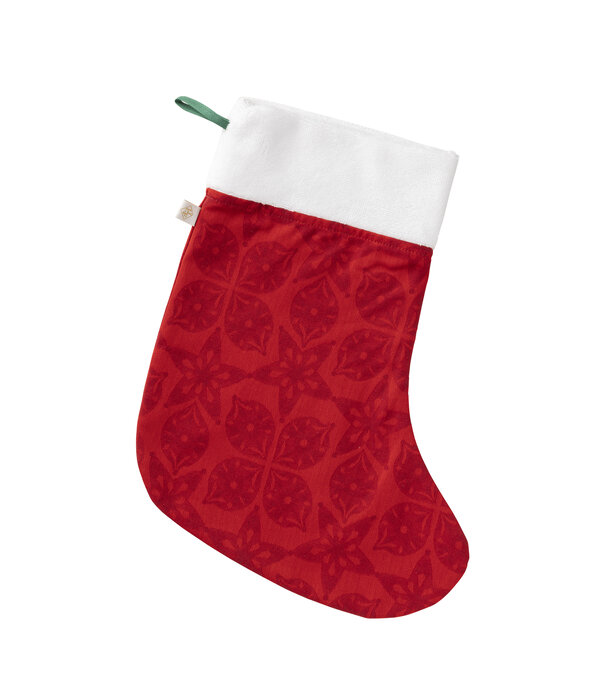 Le Jacquard Français kerstsok Féerie red