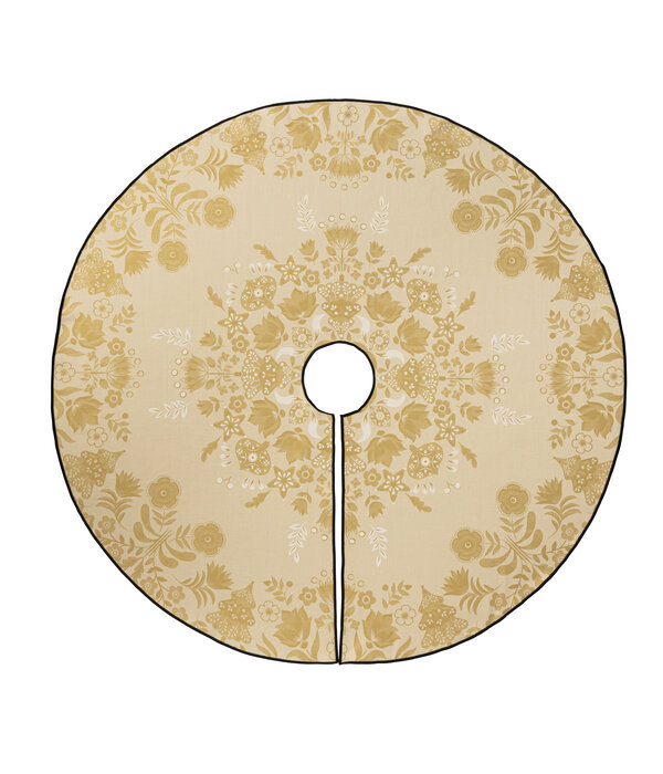 Le Jacquard Français kerstboomkleed Féerie yellow