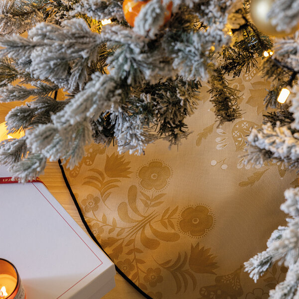 kerstboomkleed Féerie yellow