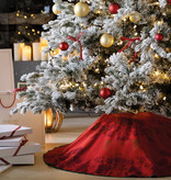 Le Jacquard Français kerstboomkleed Féerie red