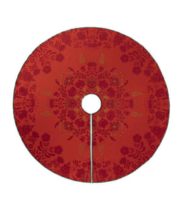 Le Jacquard Français kerstboomkleed Féerie red