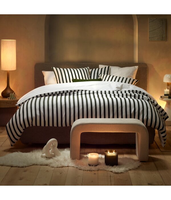 De Witte Lietaer dekbedovertrekset Matcha winter moss, flanel