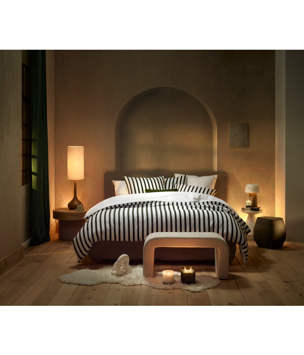 De Witte Lietaer dekbedovertrekset Matcha winter moss, flanel