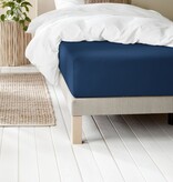 De Witte Lietaer flanellen blue indigo hoeslaken Laurence