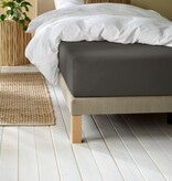 De Witte Lietaer flanellen ebony (donkergrijs) hoeslaken Laurence