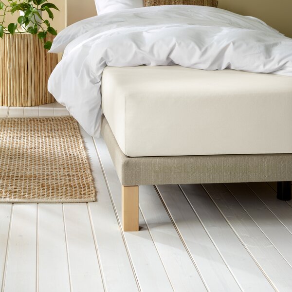 flanellen soft white hoeslaken Laurence, vanaf