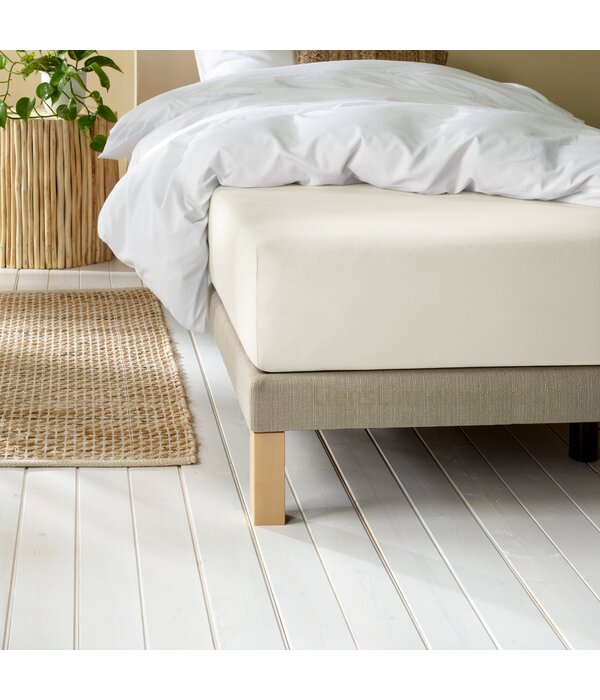 De Witte Lietaer flanellen soft white hoeslaken Laurence