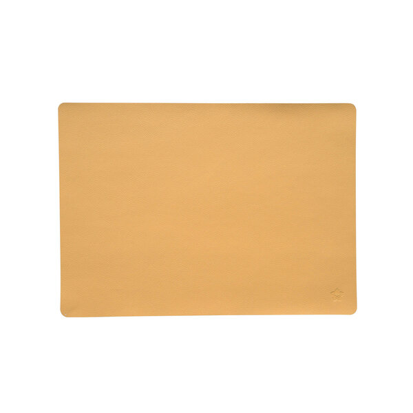 Jazz sonne (SN) lederlook rechthoekige placemats per 6